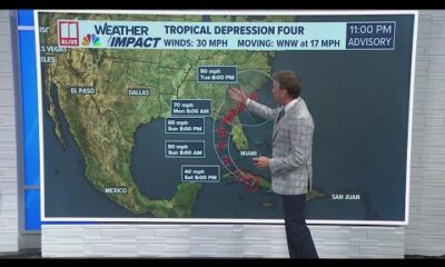 Will tropical depression four affect north Georgia?