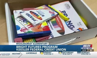 Woolmarket Elementary receives school supply donations through KFCU's Bright Futures program