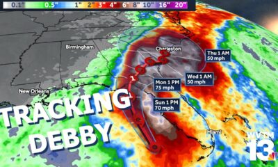Tropical Storm Debby strengthening and could become a hurricane before hitting Florida Monday. Al…