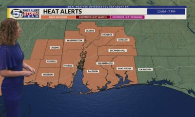 Isolated Storms Today, Less Rain and More Heat This Week