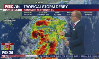 Tropical Storm Debby forecast to strengthen into hurricane before Florida landfall