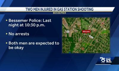 Two men injured after shots fired at Bessemer gas station