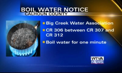 Parts of Calhoun County is under a boil water notice