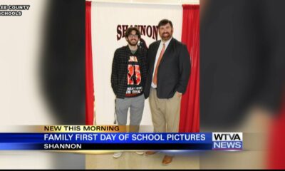 Principals take first day school pictures with family