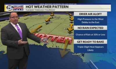 Triple-digit heat on the way, Not much rain ahead