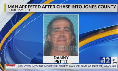 Man arrested after chase into Jones County