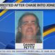 Man arrested after chase into Jones County