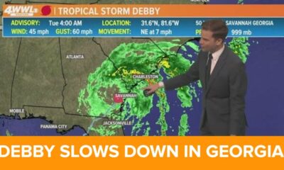 Tuesday 4am Tropical Update: Debby slowing down, new area to watch in the Caribbean