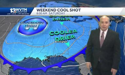 August cold front: a real shot of cooler, drier air hits Alabama this weekend as Tropical Storm D…