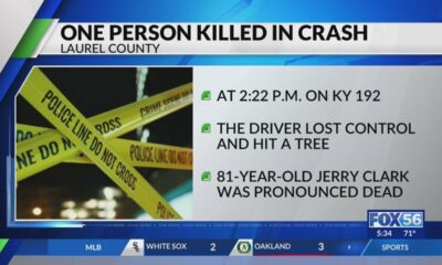 81-year-old man dead after Laurel County crash