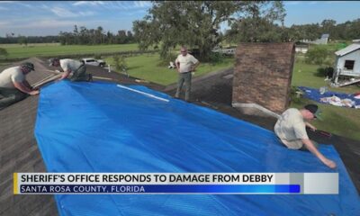 Santa Rosa County Sheriff’s Office helping to repair damages left by Hurricane Debby in Lafayette Co