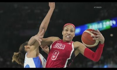 Women's basketball gold medal game ends with US toppling France in nail-biter