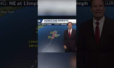 Hurricane Ernesto headed toward Bermuda