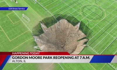 Alton's Gordon Moore Park set to reopen after sinkhole, parts will remain closed