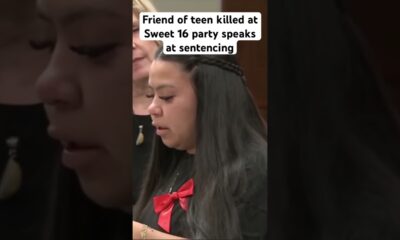 Friend of teen killed at Sweet 16 party speaks at sentencing