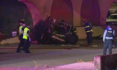 Fatal crash into MetroLink bridge closes Vandeventer for hours