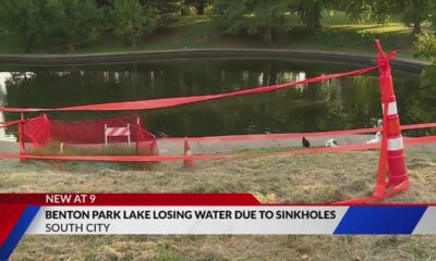 Benton Park Lake hit by mini sinkholes, city plans repairs