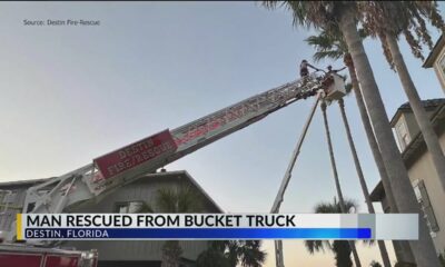 Man rescued from bucket truck in Destin