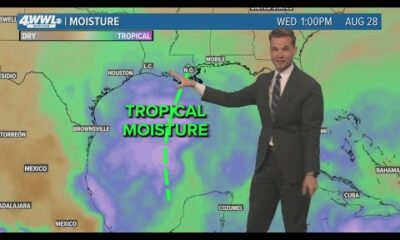 Tropical Update: Tropical moisture moves toward Texas and Louisiana