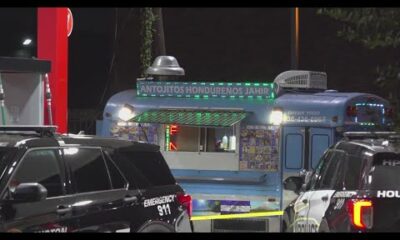 Man shot to death after pointing gun at 3 men who were asking for money at food truck, police say