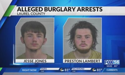 2 charged in connection with investigation into multiple Laurel County burglaries