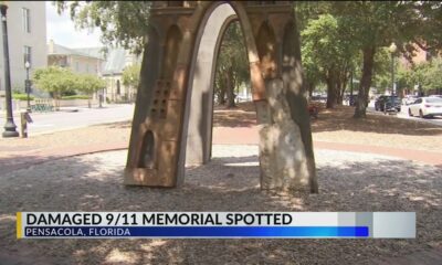 Part of 9/11 memorial sculpture in Pensacola missing