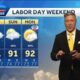 Hot Tuesday, scattered storms into Labor Day, low chance tropical development