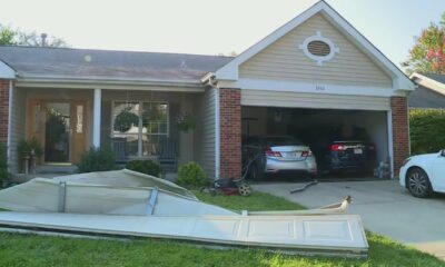 Driver crashes into two garages in Bridgeton