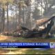 Family loses storage building filled with belongings during fire