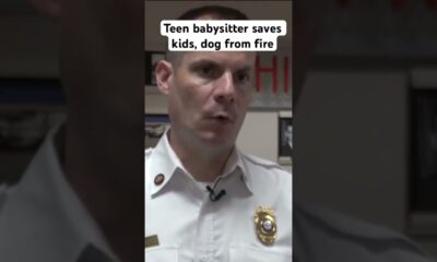 Teen saves kids, dog from fire