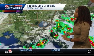 Isolated thunderstorms throughout your Wednesday