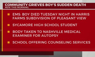 High school student dies suddenly in Pleasant View