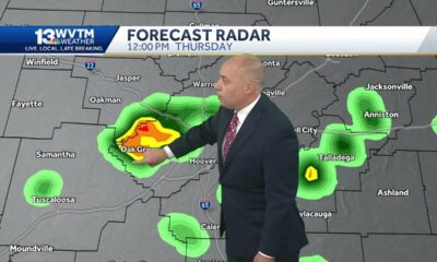 Alabama's Thursday forecast brings a better chance of scattered storms, feels like temps over 100…