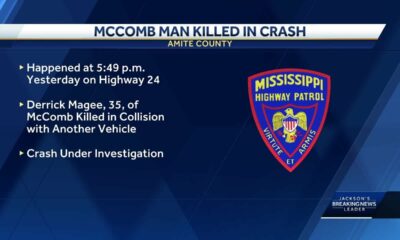 Man killed in Amite County crash