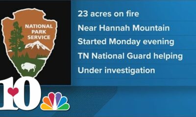 Crews work to put out fire at Flint Gap in the Great Smoky Mountains