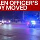 Fallen Dallas officer's body taken to ME's office | RAW VIDEO