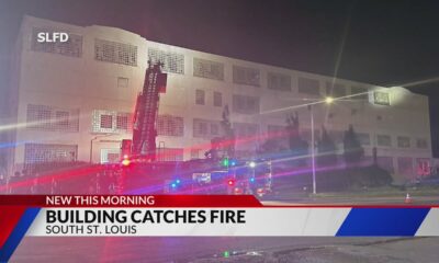 Firefighters battle warehouse fire overnight in south St. Louis