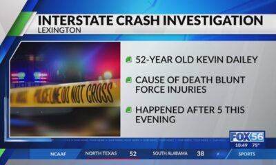 Man killed in multiple-vehicle crash on I-75 in Lexington identified