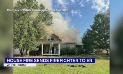 Firefighter brought to ER following structure fire in Sumner County