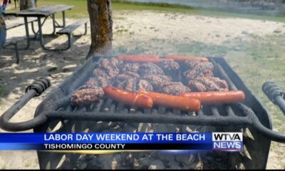 Labor Day weekend had several people at the beach