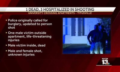 1 dead, 3 injured in Titusville shooting