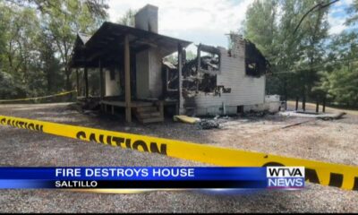 Home destroyed during fire near Saltillo