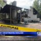 Home destroyed during fire near Saltillo