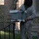 Removing a large beehive from old Mobile church