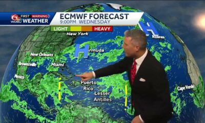 Tracking three tropical waves