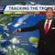 Tracking three disturbances in the tropics