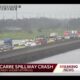 Tow truck crash snarls traffic on the Bonnet Carre Spillway