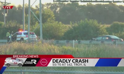 One dead, one injured after a fatal three-vehicle crash in Troy, Ill.