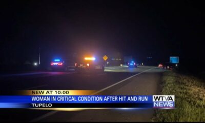 Woman critically injured after being hit in Tupelo