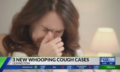 3 new whooping cough cases reported in Lexington